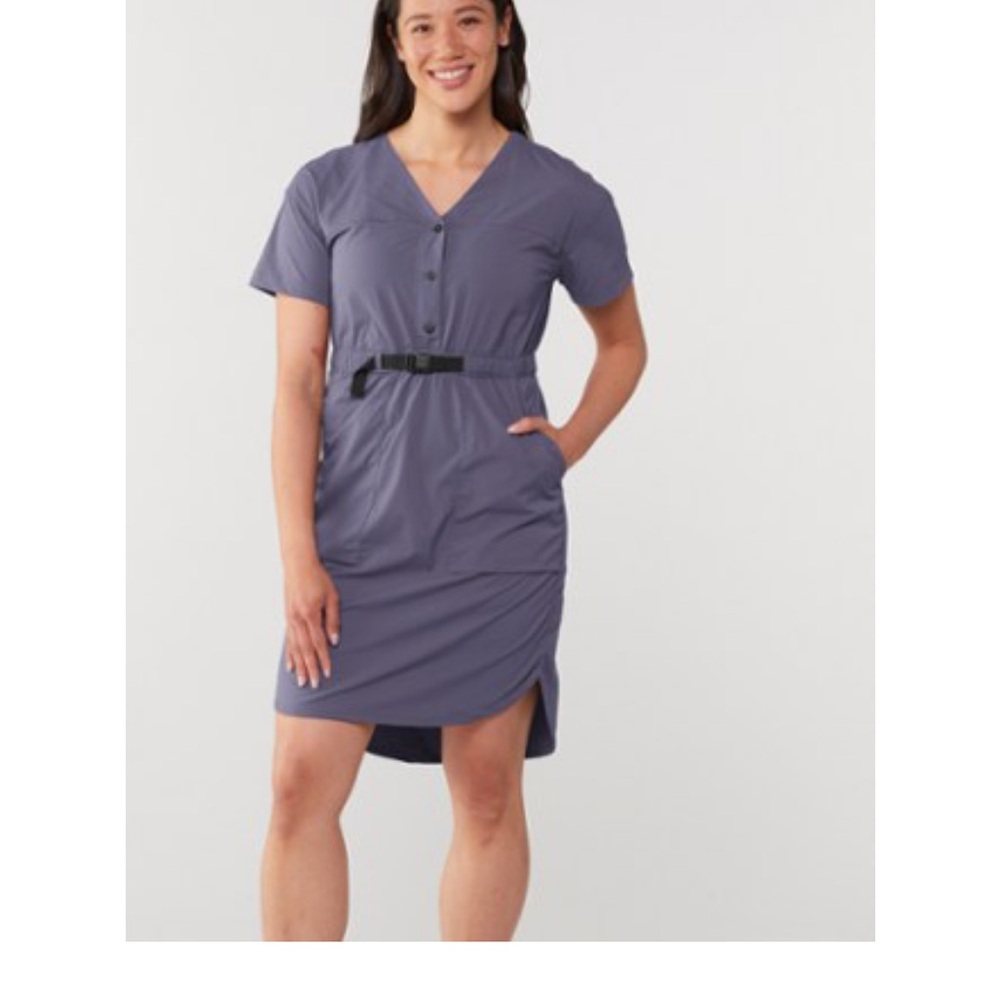 REI Sahara Orange Midi Dress - Picture 2 of 9